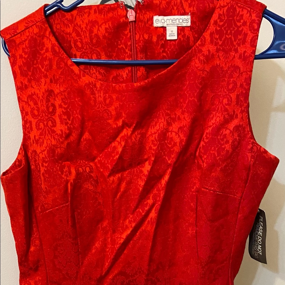 Eva Mendes Red Evening Dress. Size 12